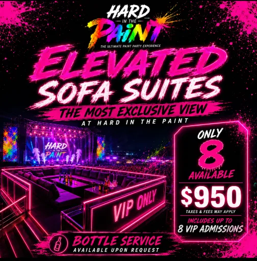 Hard In The Paint Elevated Sofa Seats