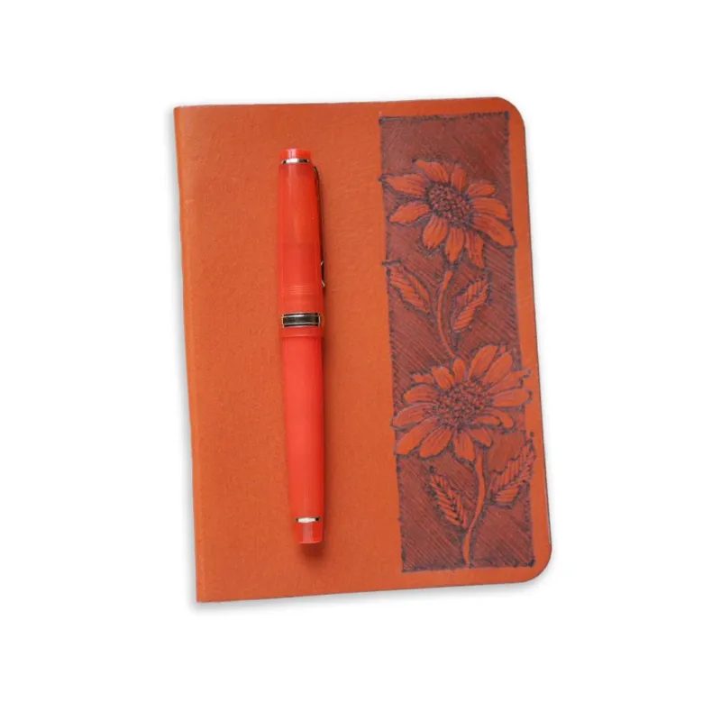 Flora Bound Journal  Handmade & Hand-Pyrographed