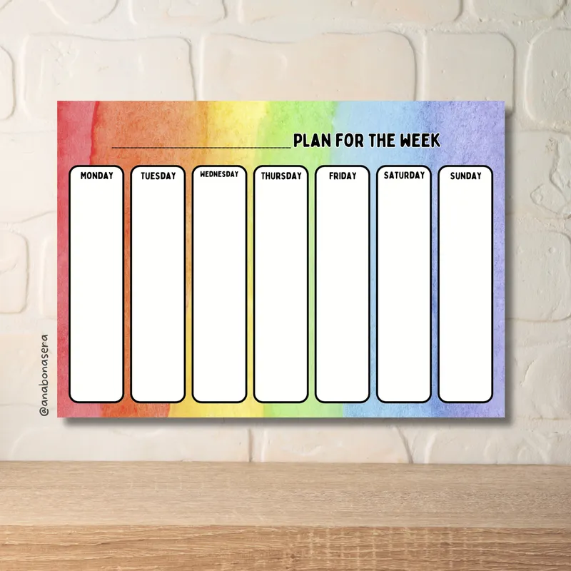Weekly Visual Schedule