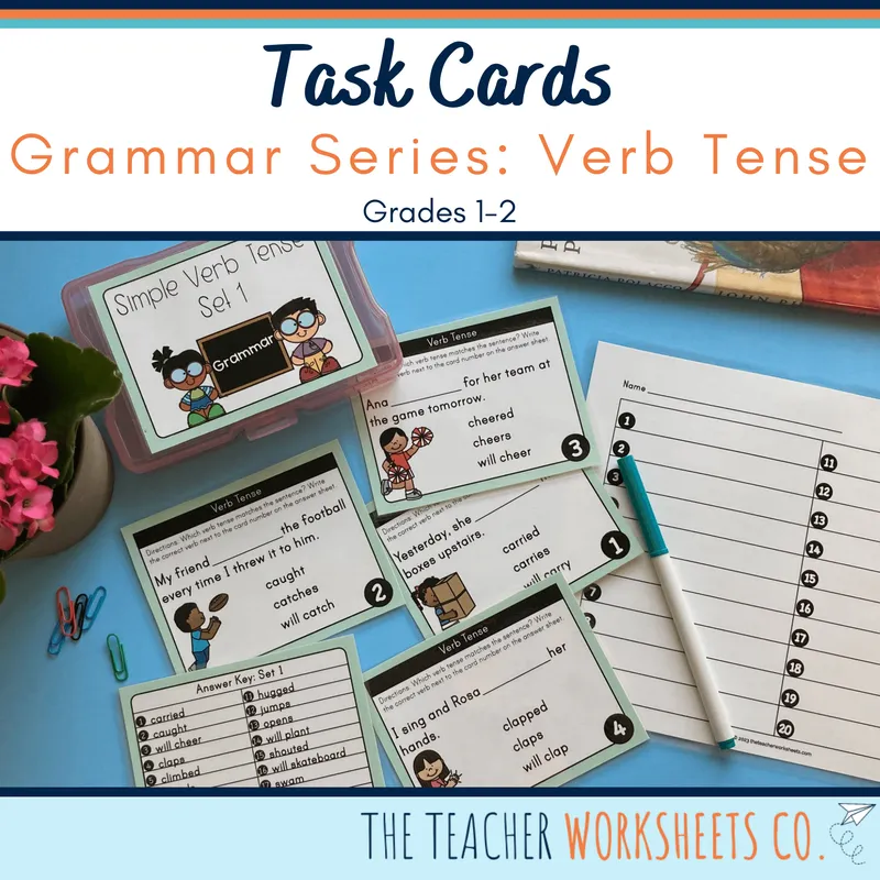 Verb Tense Task Cards