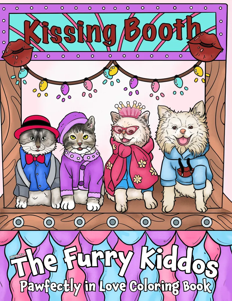 Pawfectly in Love Coloring Book