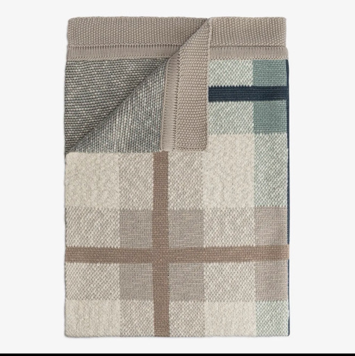 Charlie Farmhouse Knitted Plaid Blanket
