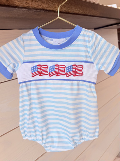 Blue Stripe Flag Bubble