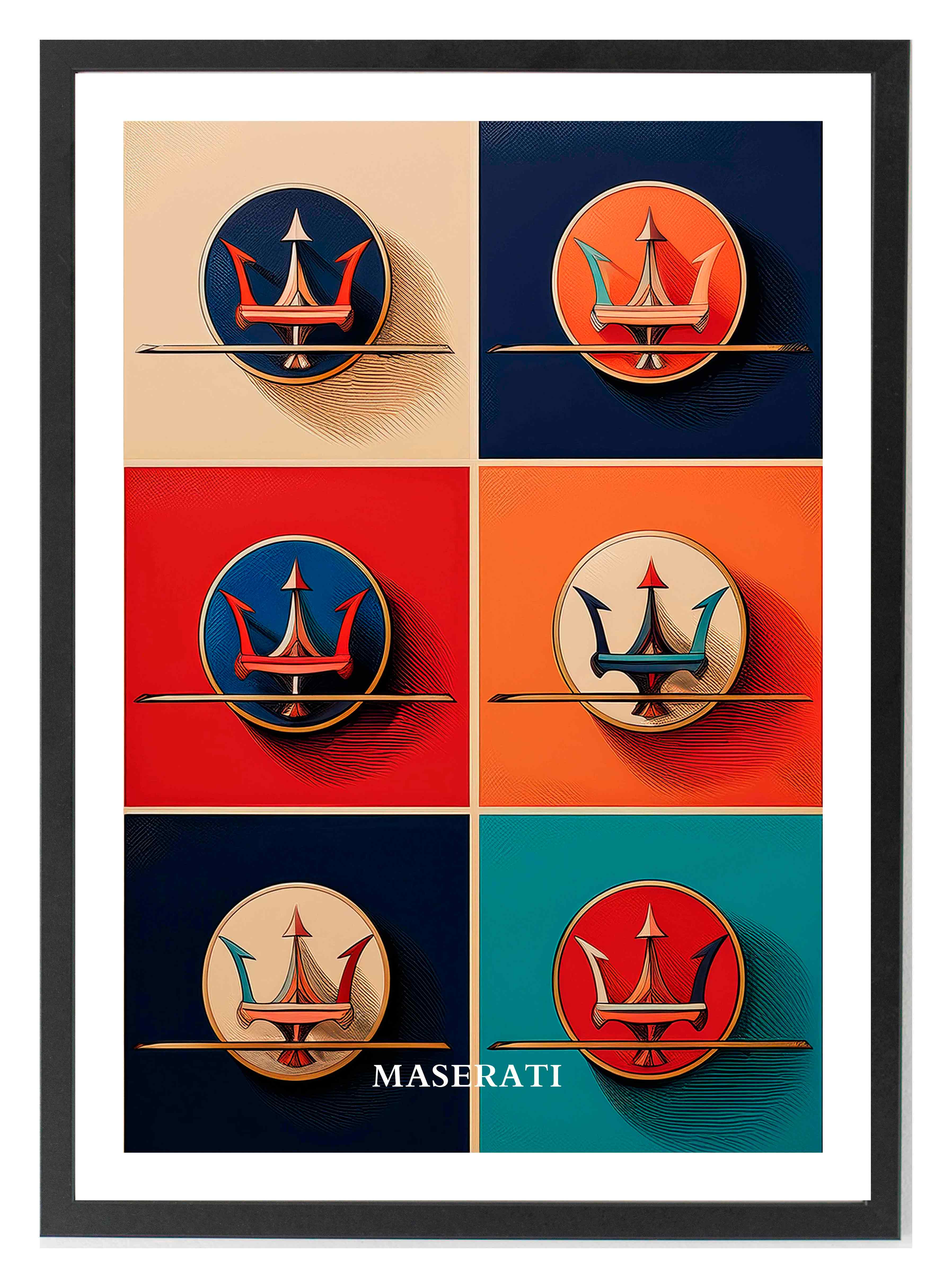 Maserati emblem badge