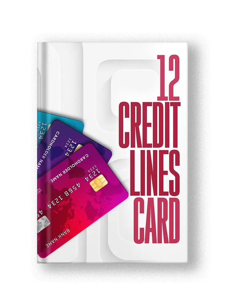 12 Credit Lines & Cards