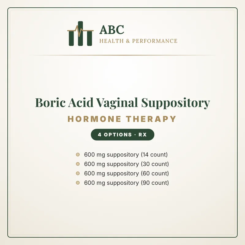 Boric Acid Vaginal Suppository