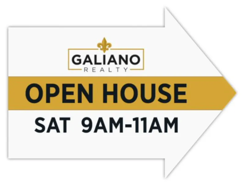 Custom Open House Arrow Sign