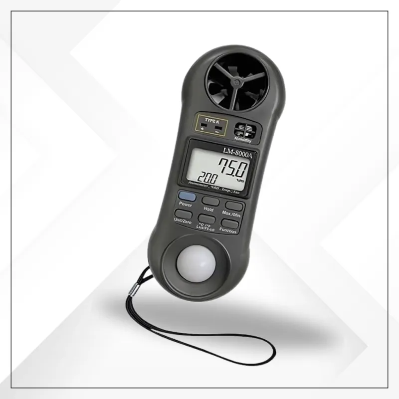 LM-8000A 4 in 1 Meter, Anemometer, Hygrometer, Thermometer and Light Meter