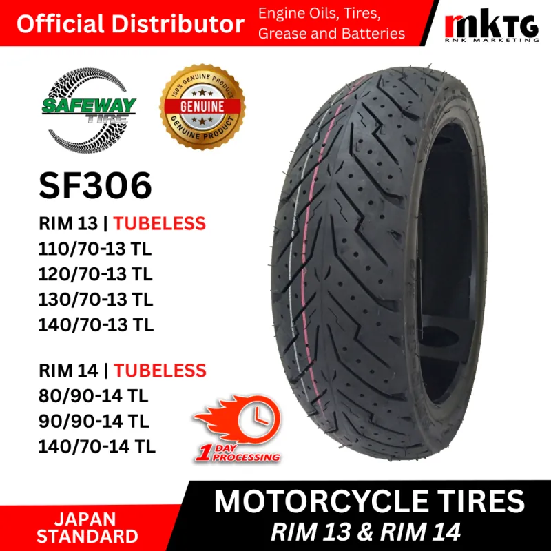 Safeway Motorcycle Tires Rim 13,14,17 TL