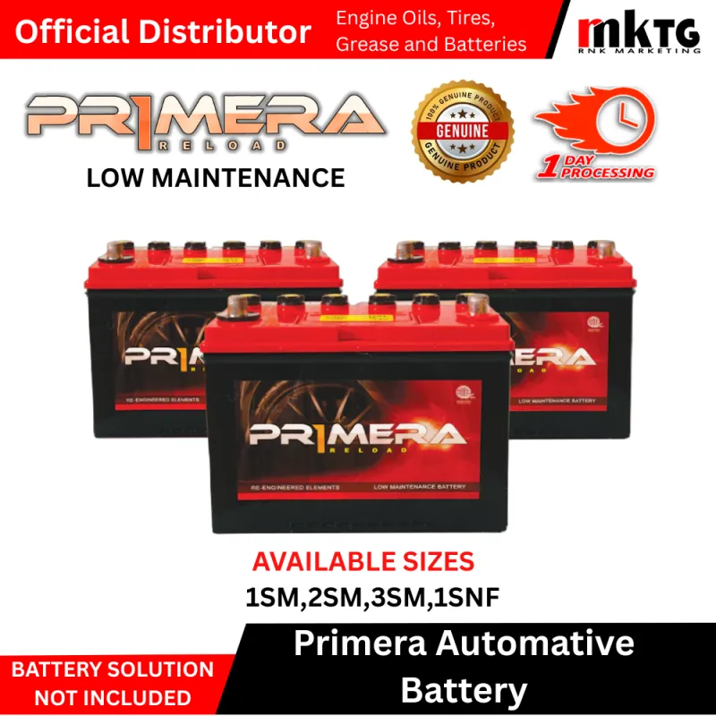 Primera Maintenance Free Automotive Battery
