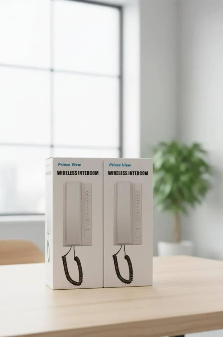 Prince View Wireless Intercom System - No Wiring, Long Range, Rechargeable