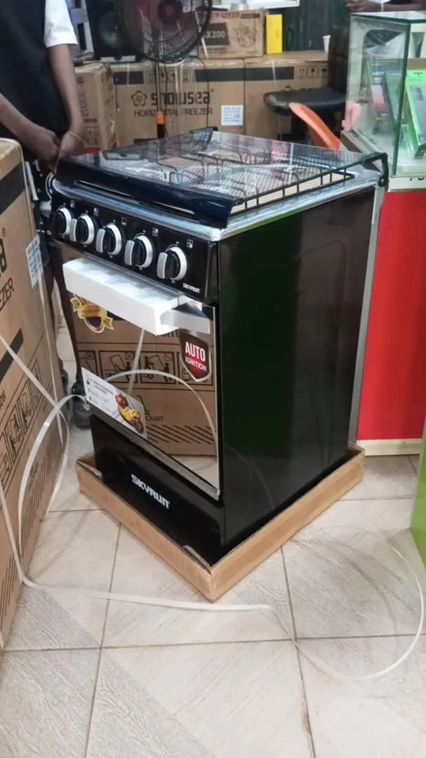 Skyrun 4 Burner Free-Standing Gas Cooker with Oven and Auto Ignition
