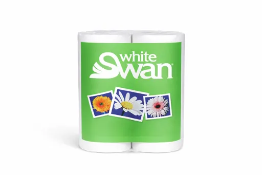 Essuie-tout White Swan  90 feuilles 2 plis 24 rouleaux 