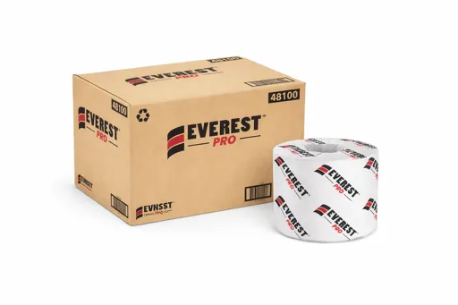 Papier hygiénique Everest Pro - 420 feuilles, 2 plis, 48 rouleaux