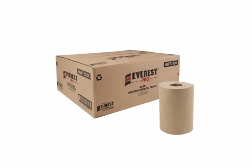 Papier à main brun 350’- 12 rouleaux / cs