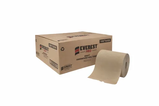 Papier à main brun 600’ - 6 rouleaux / cs