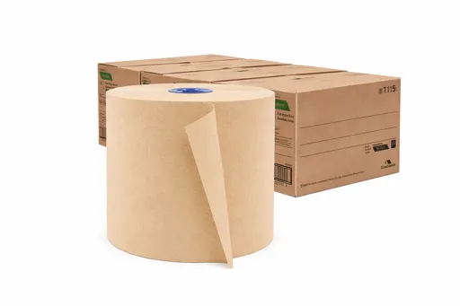 Papier à main brun 775’ - 6 rouleaux / cs