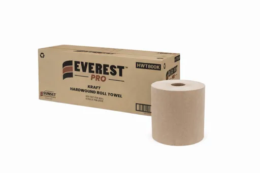 Papier à main brun 800’ - 6 rouleaux / cs