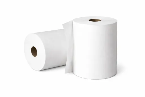Papier à main blanc 425 ’- 12 rouleaux / cs