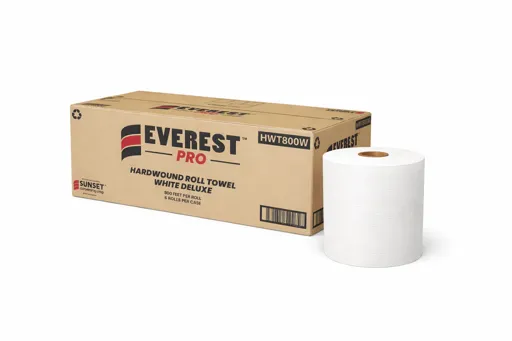  Papier à main blanc 800’ - 6 rouleaux / cs