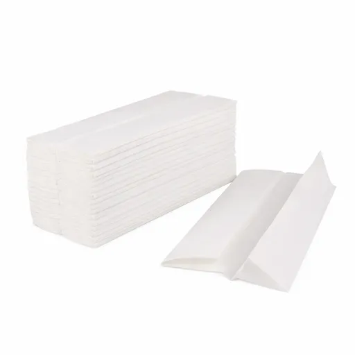  Papier à main blanc plis simples - 4000 feuilles / bte