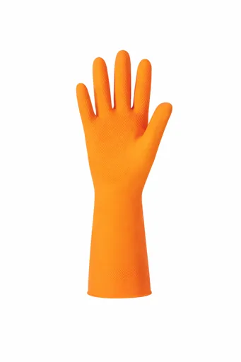 Gants Ansell 208 orange en latex naturel - 12/bte