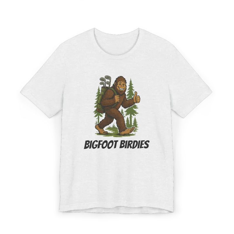 Bigfoot Birdies Golfing Sasquatch T-Shirt