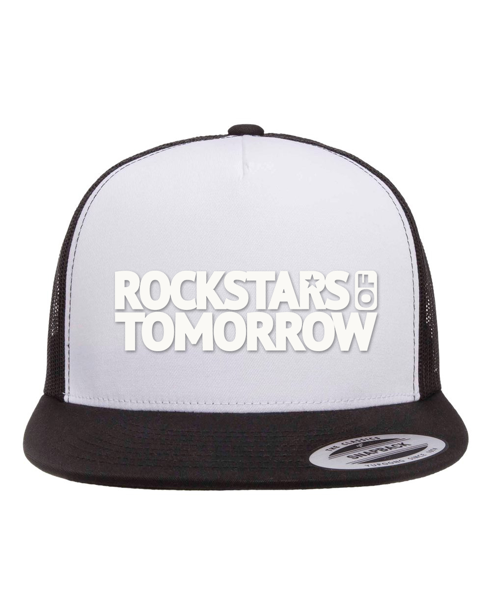 White_Black "flat-bill style" Hat