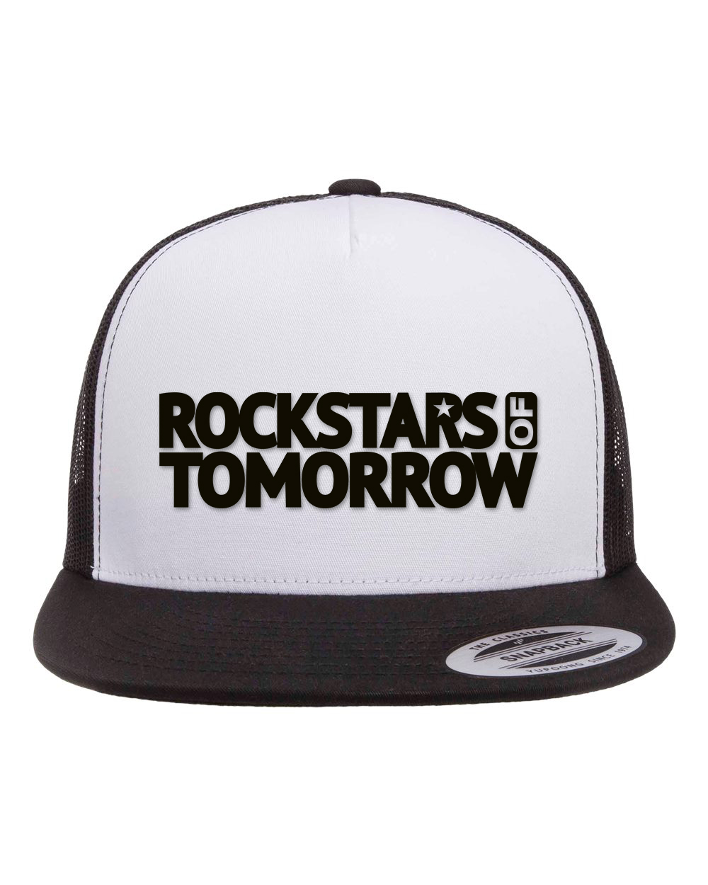 White_Black "flat-bill style" Hat