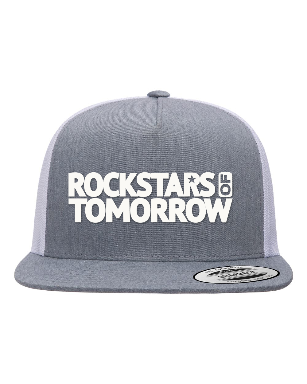 Heather_White "flat-bill style" Hat