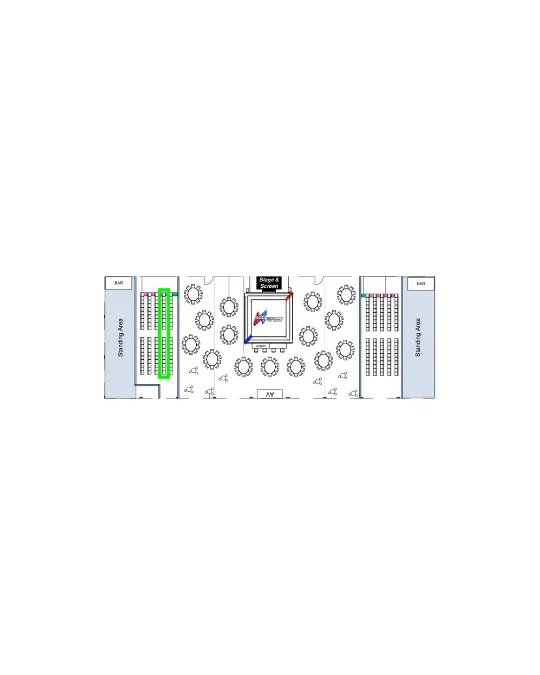 ATB9-TSV! Second Row Seating - Blue Corner ($100 +GST)