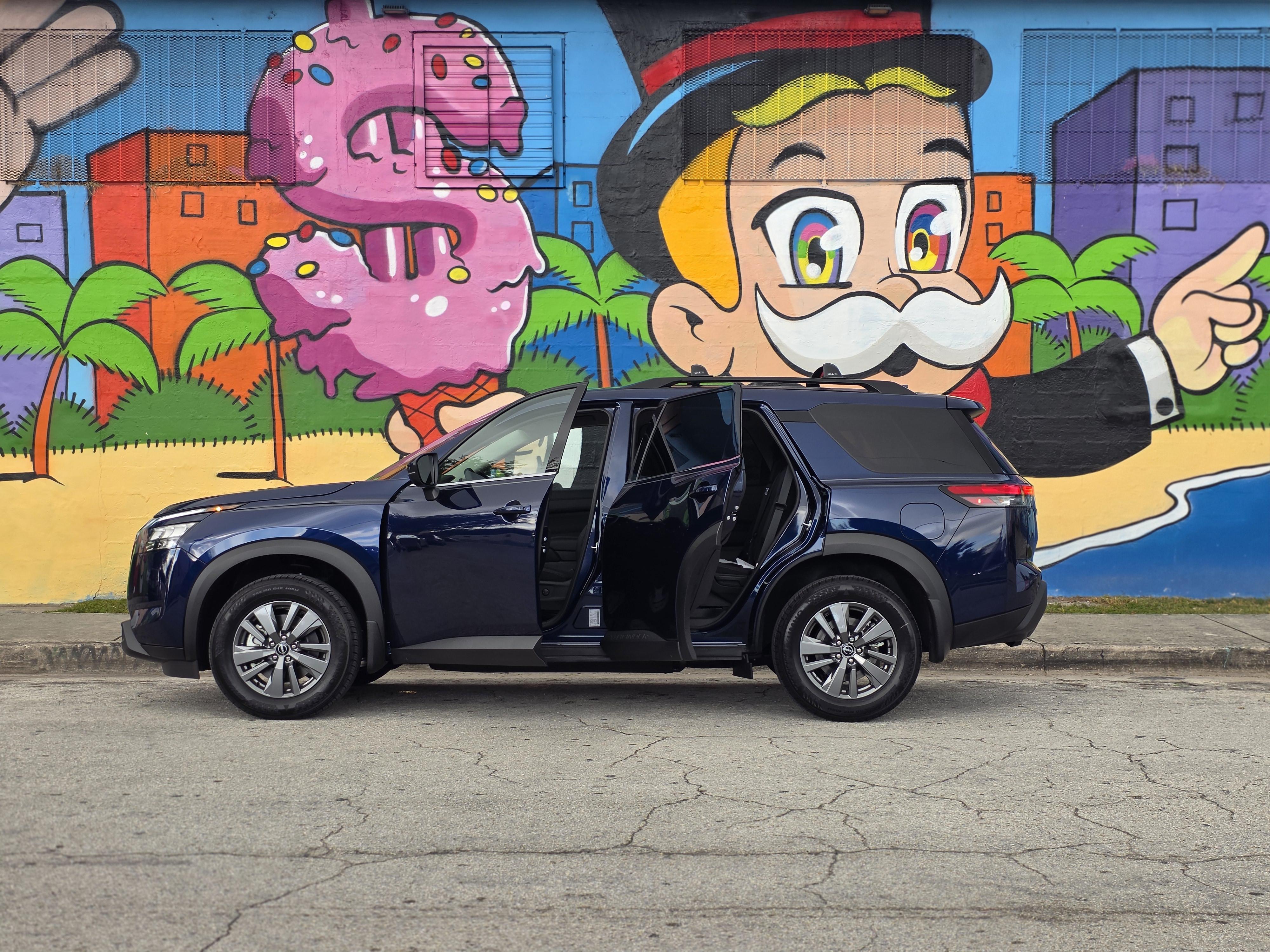Nissan Pathfinder SV seven-seat SUV in the Amped Auto Rentals delivery fleet