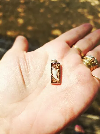 Sterling Silver Oblong Pendant 