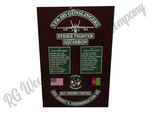 VFA 105 Deployment Plaque