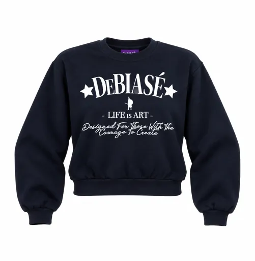 DeBiasé Women's “Life is Art” Crewneck