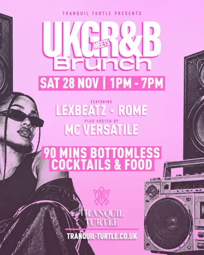 Tranquil Turtle Brunch Afterparty Only - Sat 28th Nov
