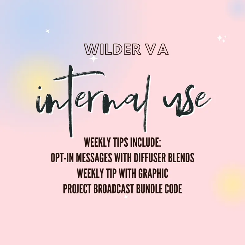 Internal Use of Essential Oils Weekly Tips