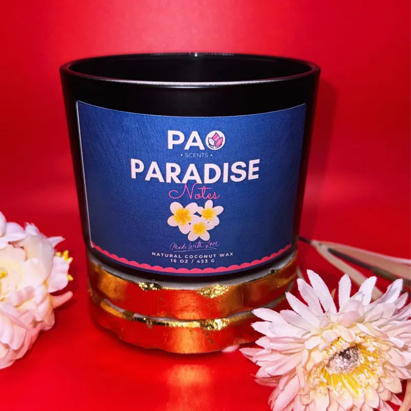 16 Oz Scented Candle Paradise Notes