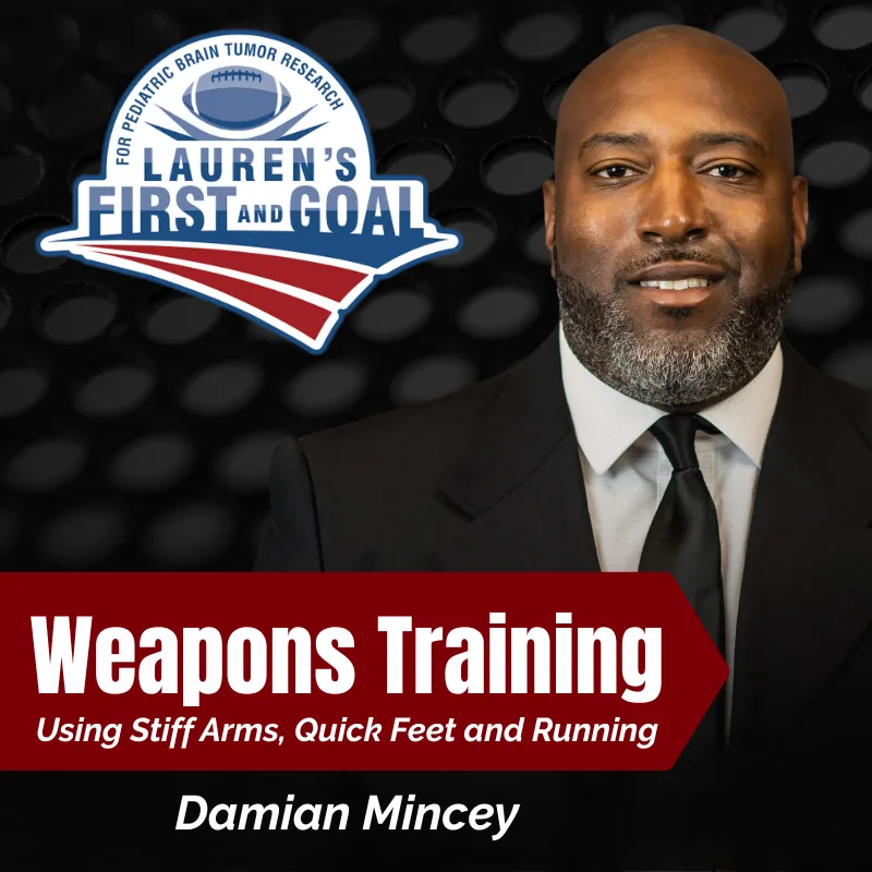 Damian Mincey- Weapons Training- Using Stiff Arms, Quick Feet and Running