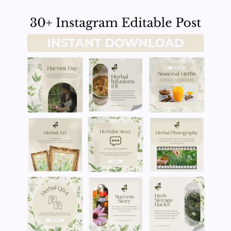 Herbal Social Media Posts