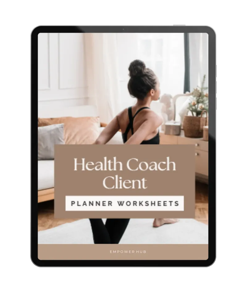 Health Coach Client Planner Worksheets