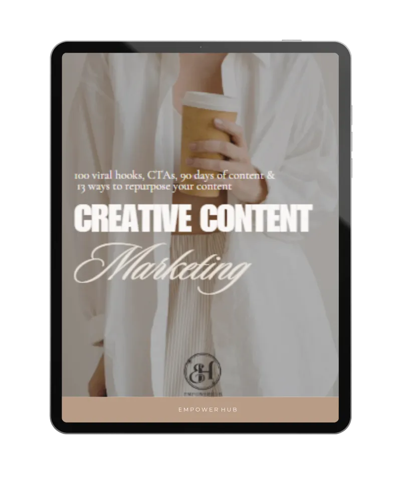 Creative Content Vault: 100 hooks, 90 days of content