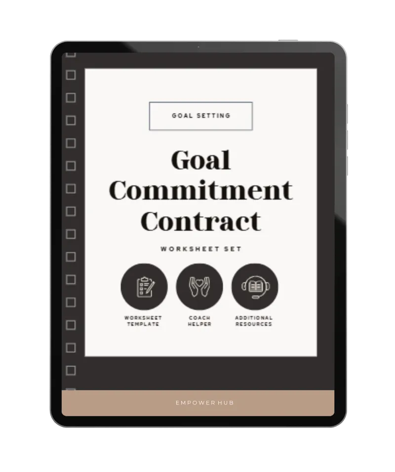 Goal Commitment Contract Worksheet Set