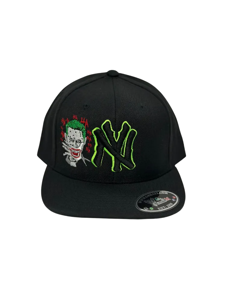 Black cap with green