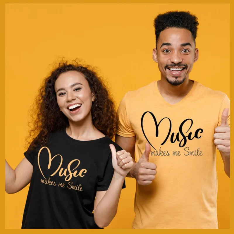 Music Makes Me Smile Tee 