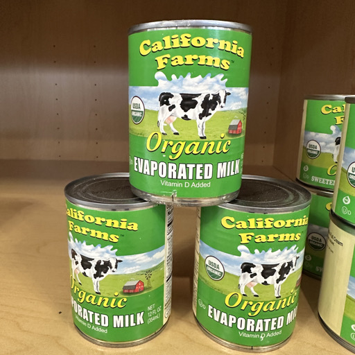 Milk Evaporated Organic