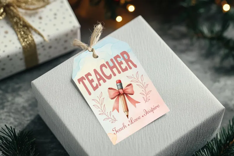 Starry Castle DP1 #4 Teacher Gift Tags Template