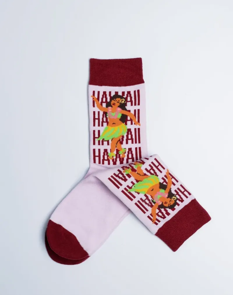 Kids Hawaii Hula Crew Socks