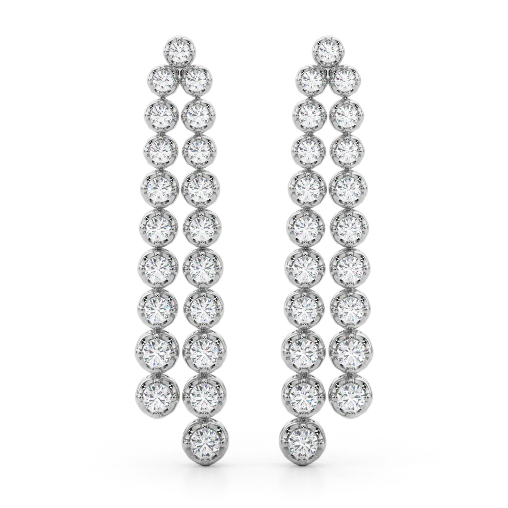Lab Diamond Chandelier Drop Earrings in 14K Gold