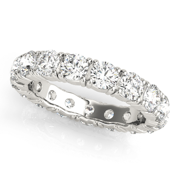 3 Ctw Lab Diamond Wedding Eternity Band Ring 14k Gold